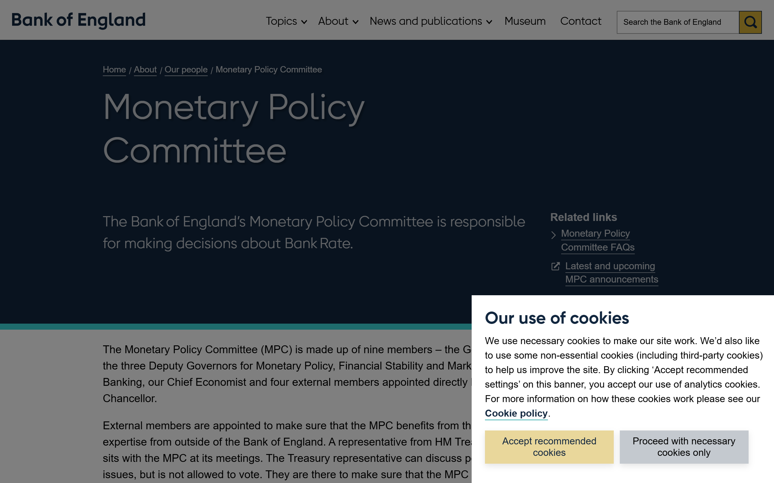 monetary policy committee - www.bankofengland.co.uk