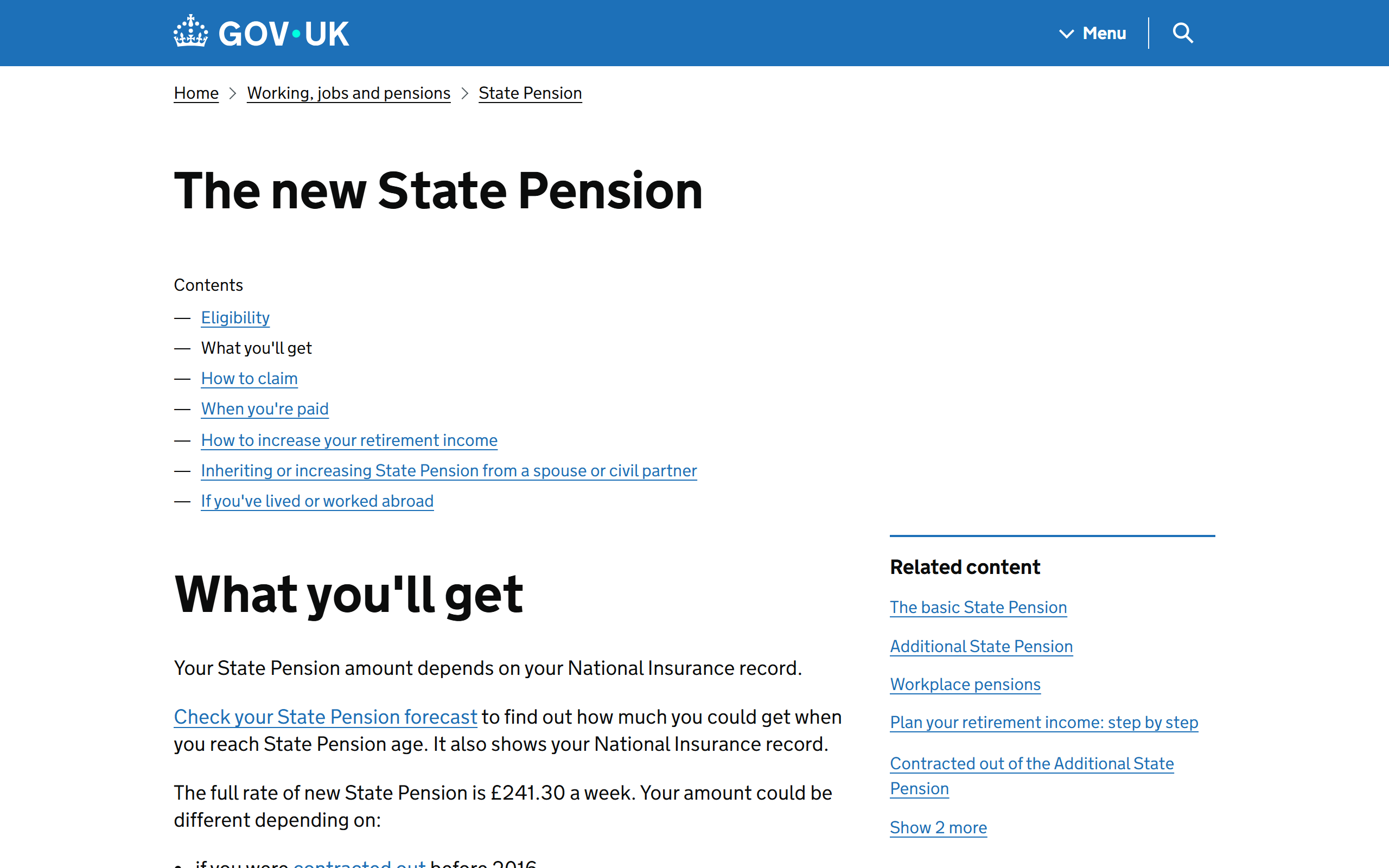 what youll get - www.gov.uk
