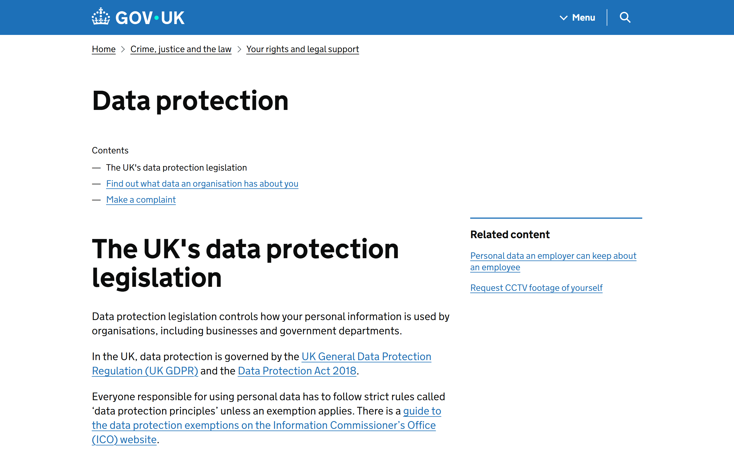 find out what personal data an organisation has about you - www.gov.uk