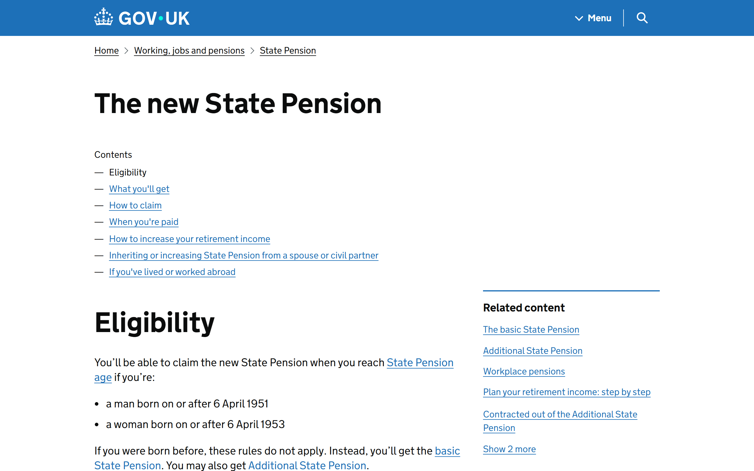 new state pension - www.gov.uk