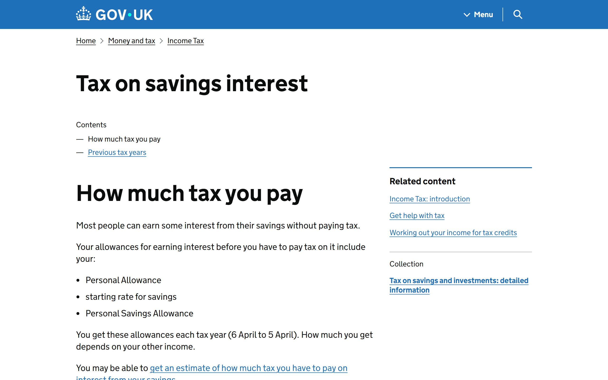 apply tax free interest on savings - www.gov.uk