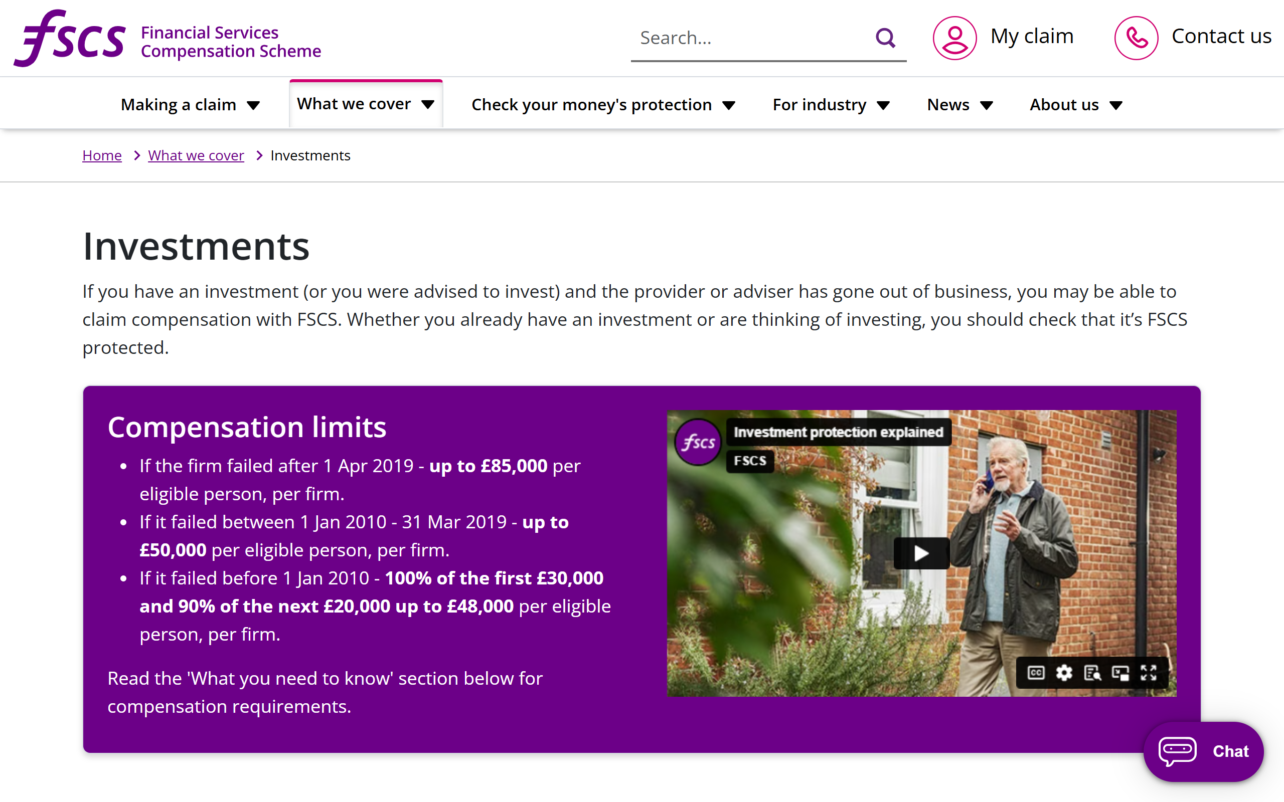 investments - www.fscs.org.uk