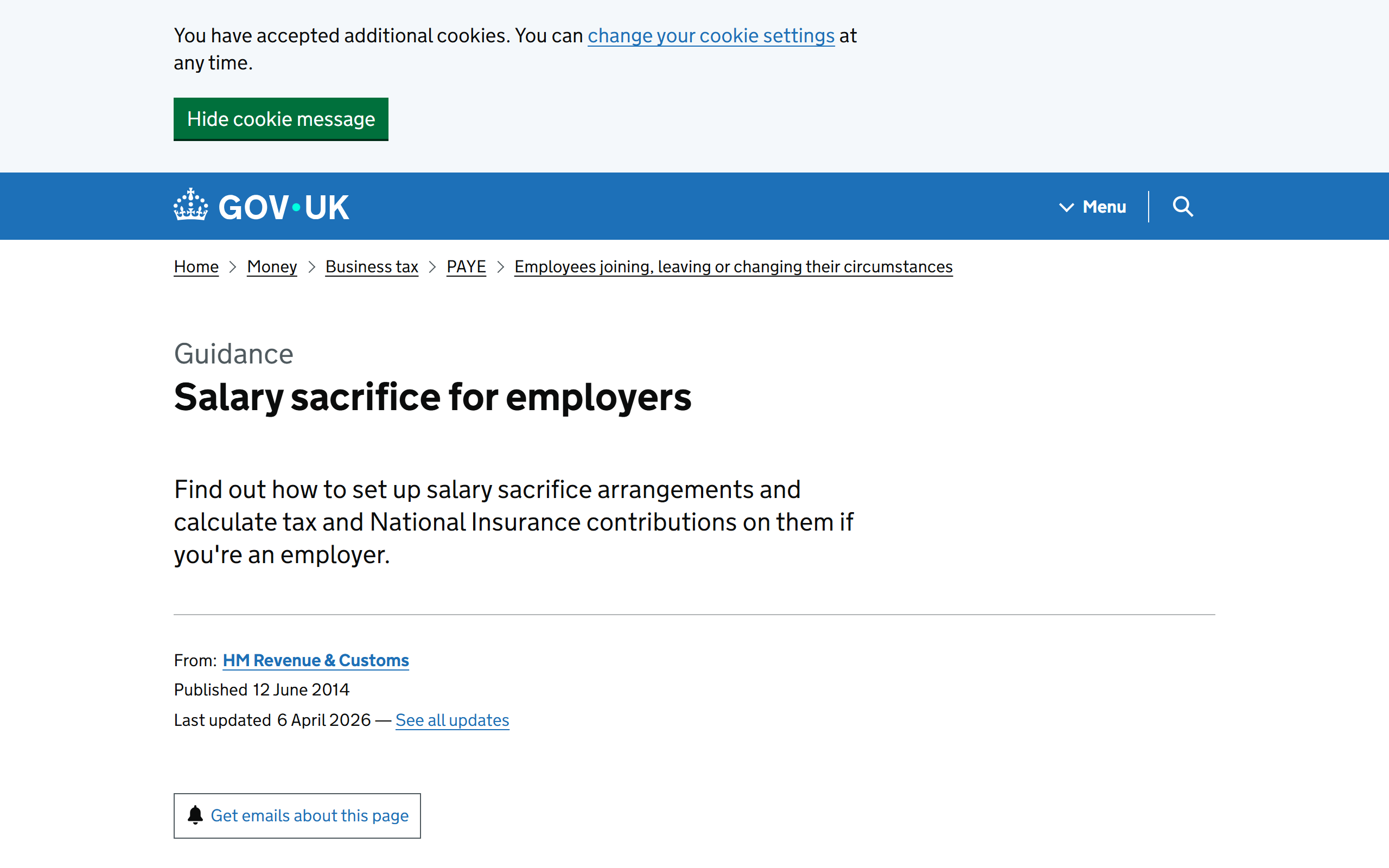 salary sacrifice and the effects on paye - www.gov.uk