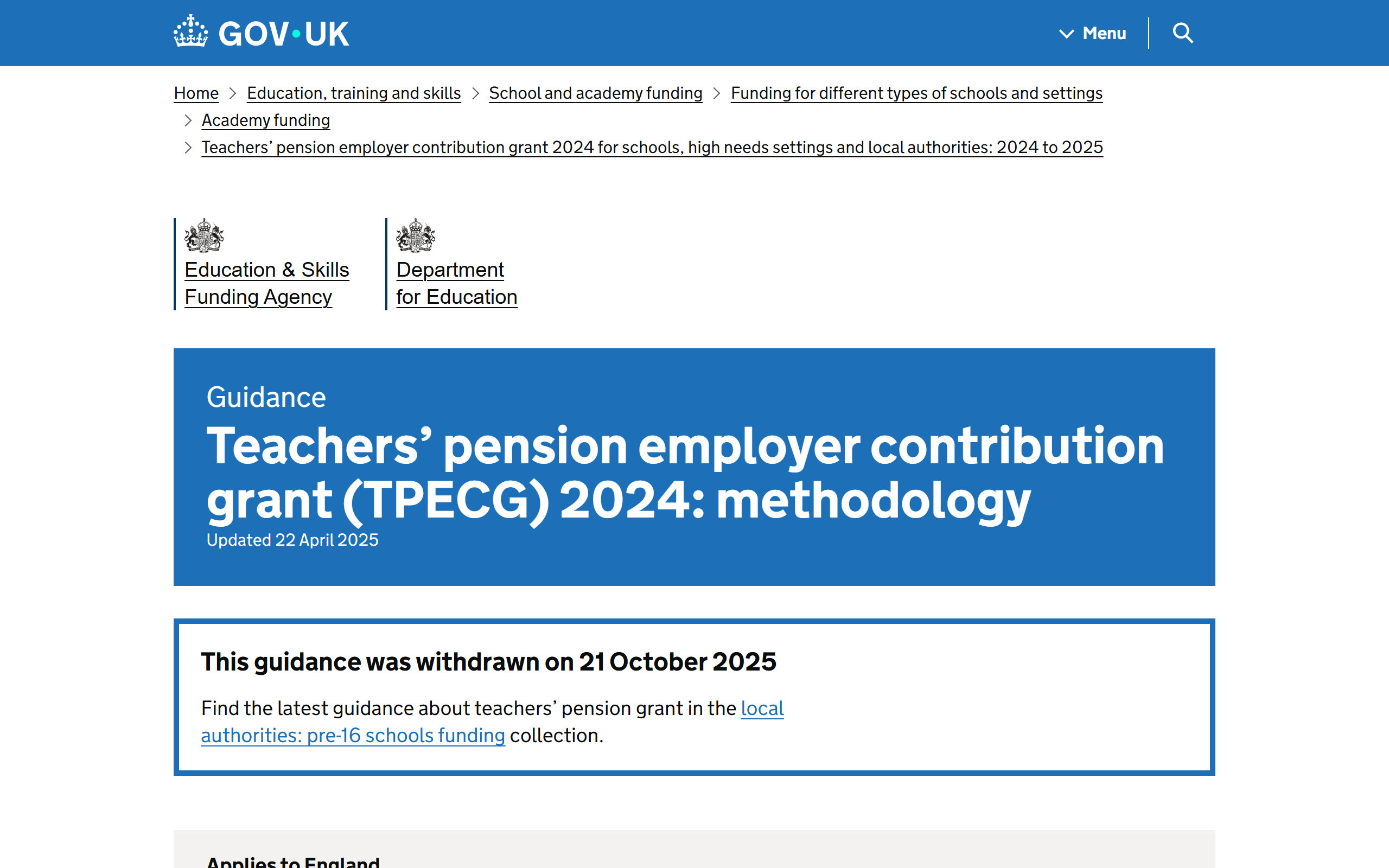teachers pension employer contribution grant tpecg 2024 methodology - www.gov.uk