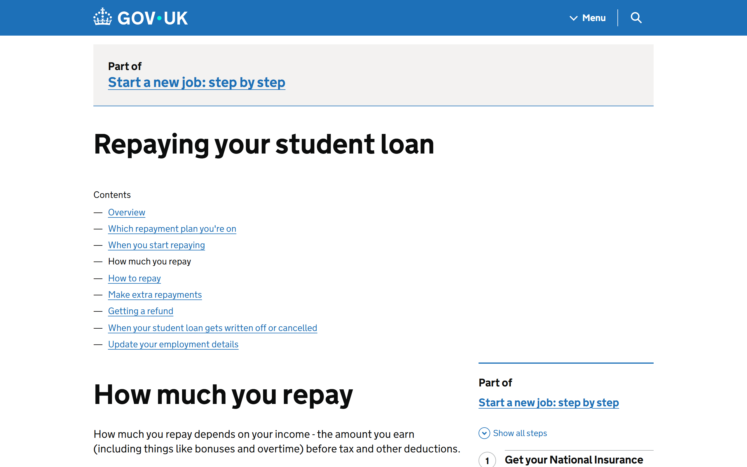 what you pay - www.gov.uk