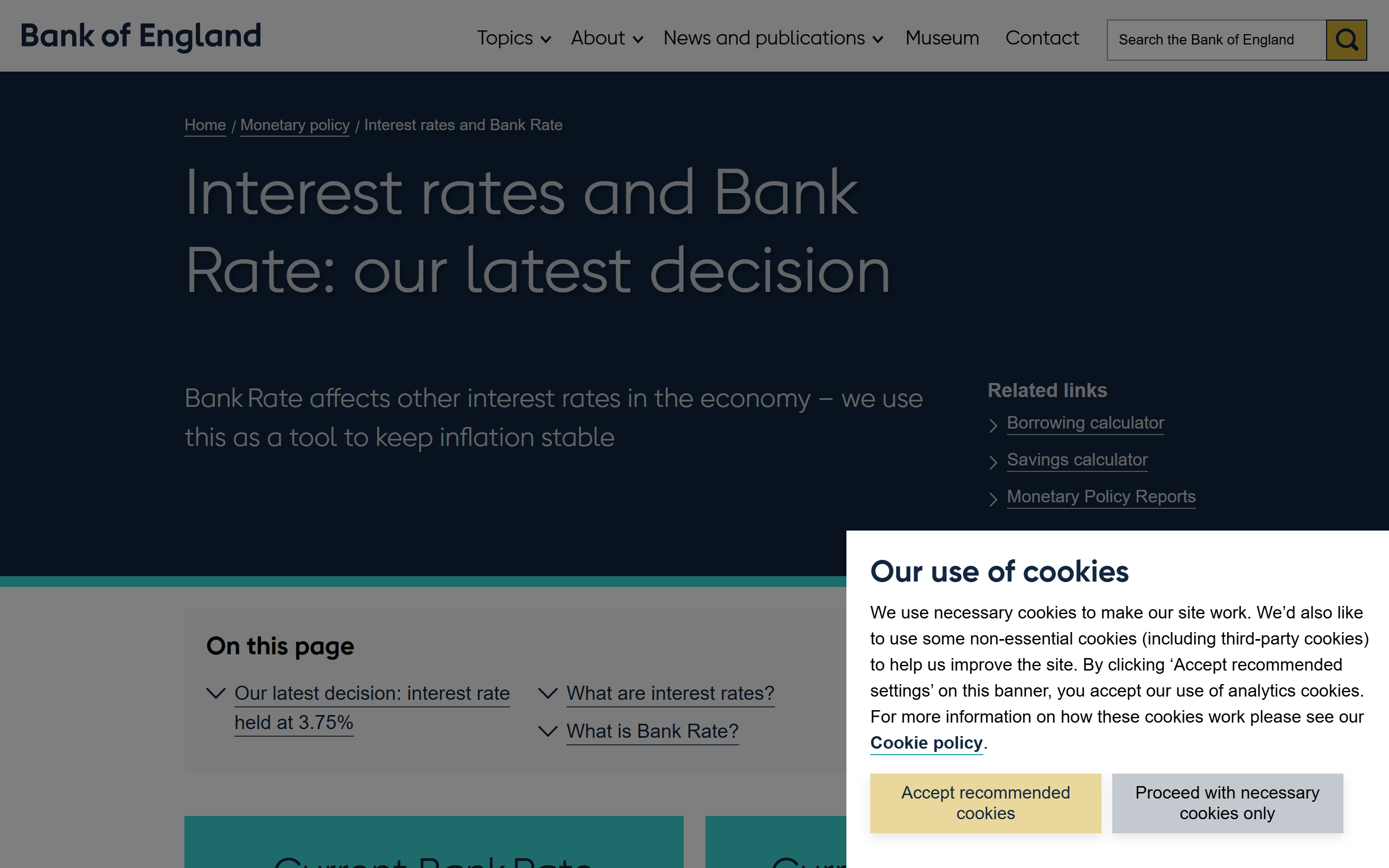 the interest rate bank rate - www.bankofengland.co.uk