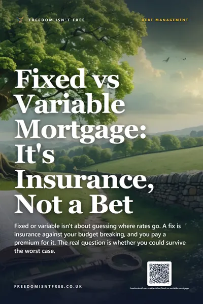 Fixed vs Variable Mortgage: It's Insurance, Not a Bet
