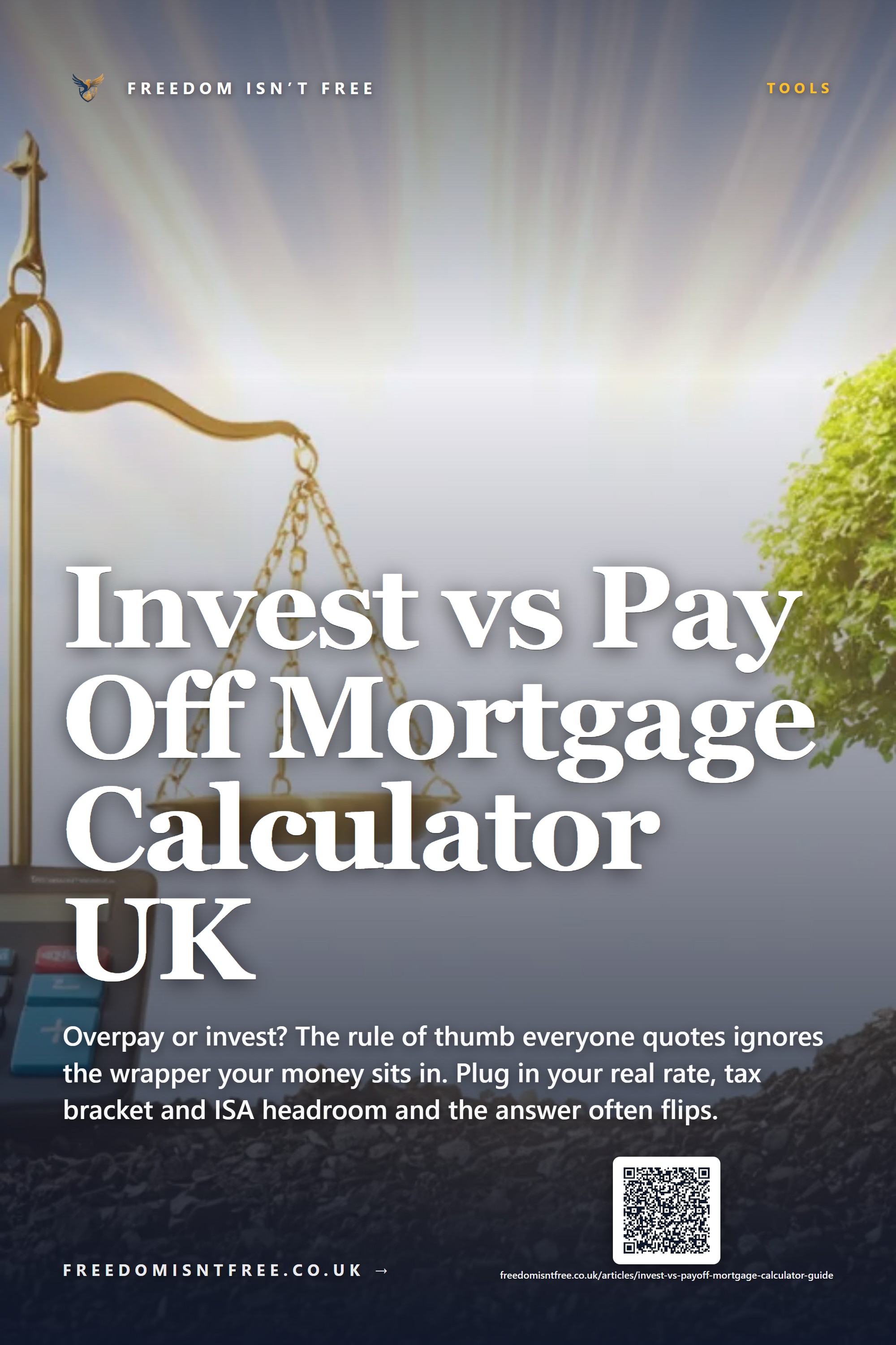 Invest vs Pay Off Mortgage Calculator UK