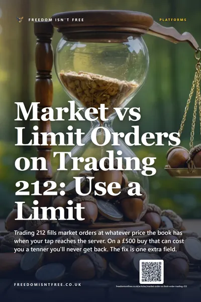 Market vs Limit Orders on Trading 212: Use a Limit