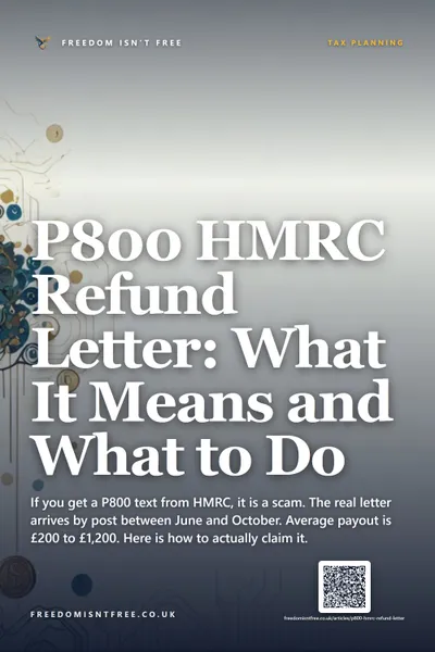 P800 HMRC Refund Letter: What It Means and What to Do