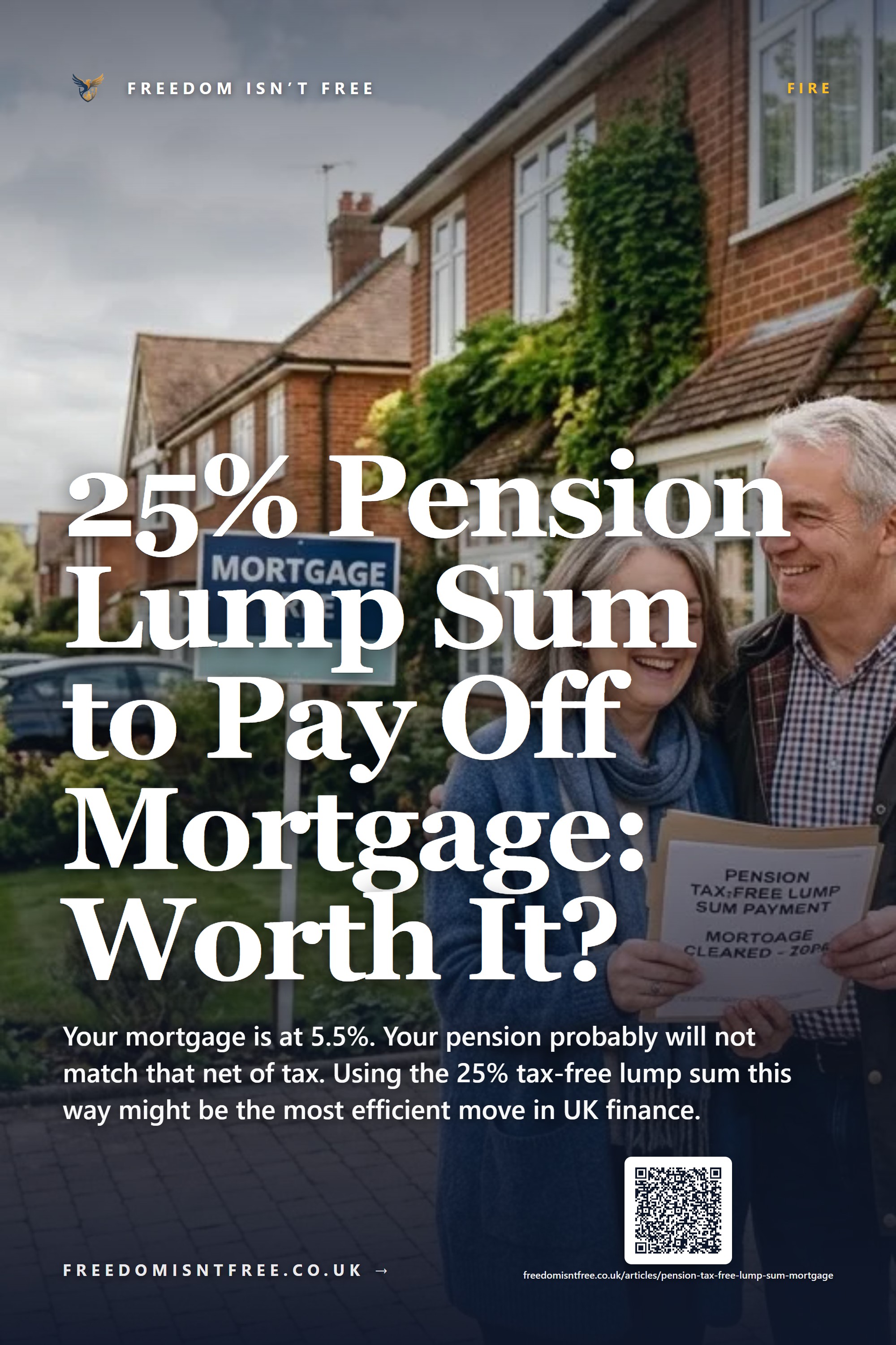 25% Pension Lump Sum to Pay Off Mortgage: Worth It?