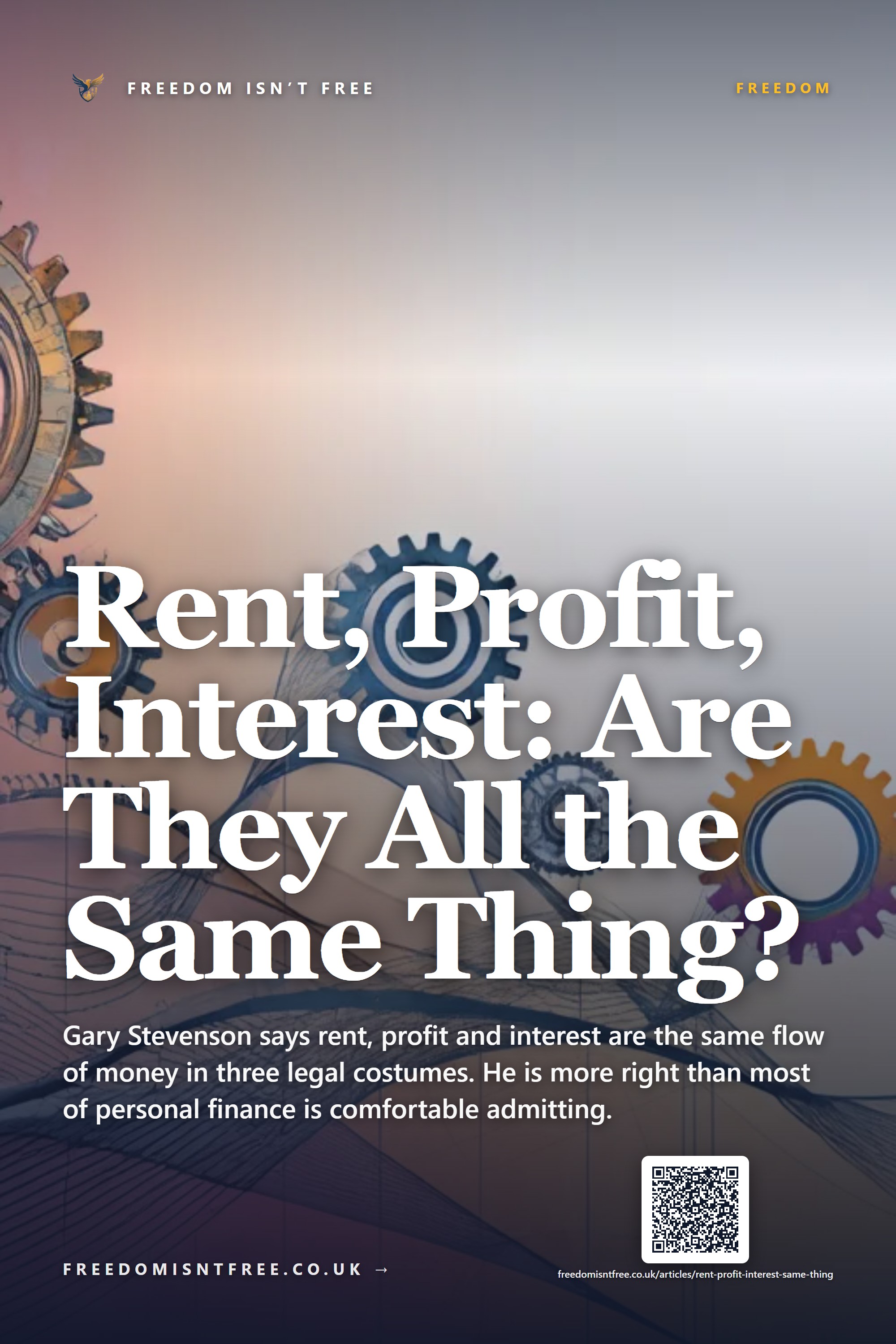 Rent, Profit, Interest: Are They All the Same Thing?