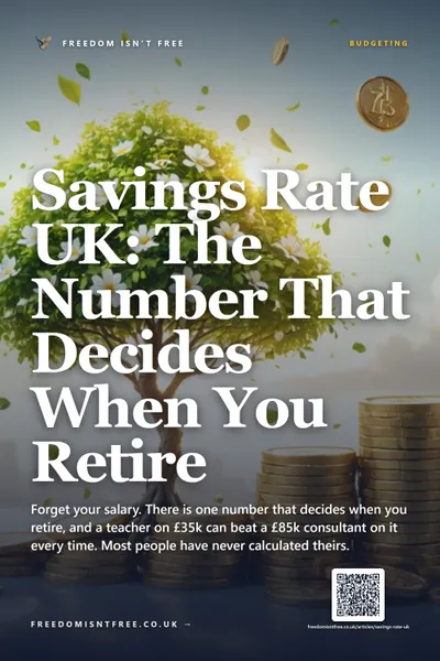 Savings Rate UK: The Number That Decides When You Retire