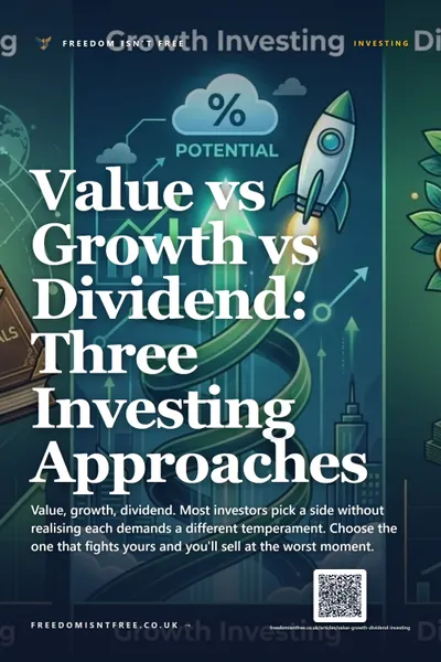 Value vs Growth vs Dividend: Three Investing Approaches