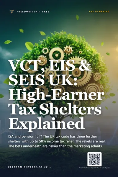 VCT, EIS & SEIS UK: High-Earner Tax Shelters Explained