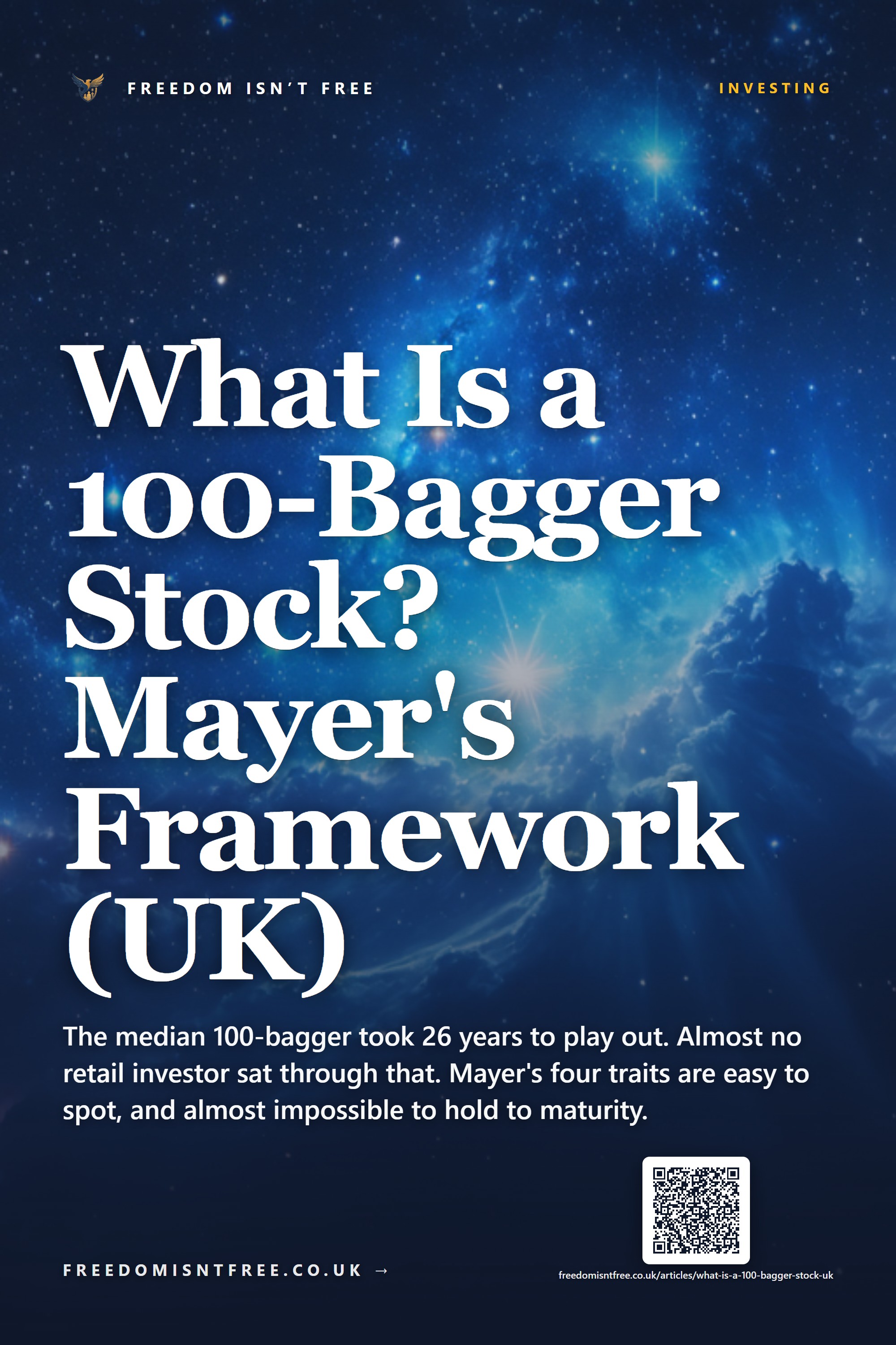What Is a 100-Bagger Stock? Mayer's Framework (UK)
